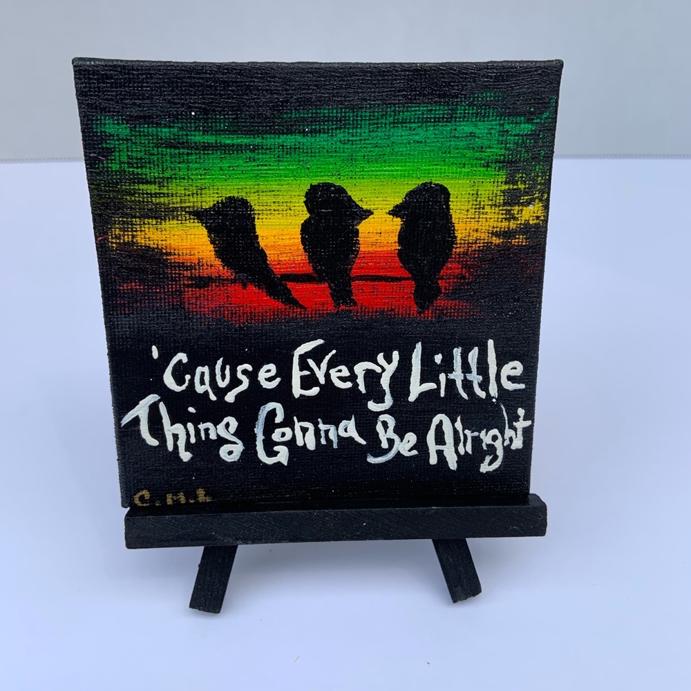 ❗️HP❗️“Three Little Birds” Painting
